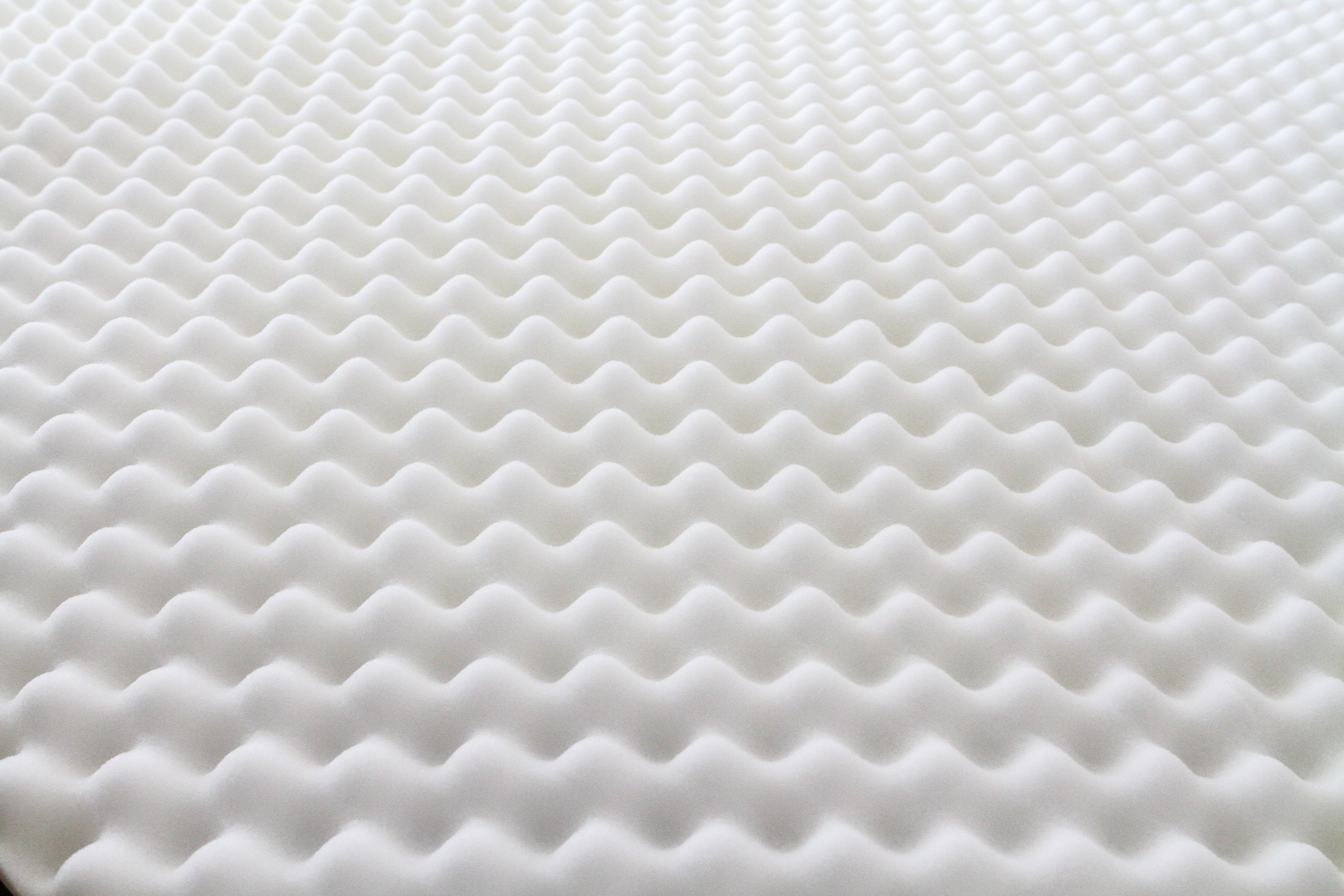 closeup of egg crate foam