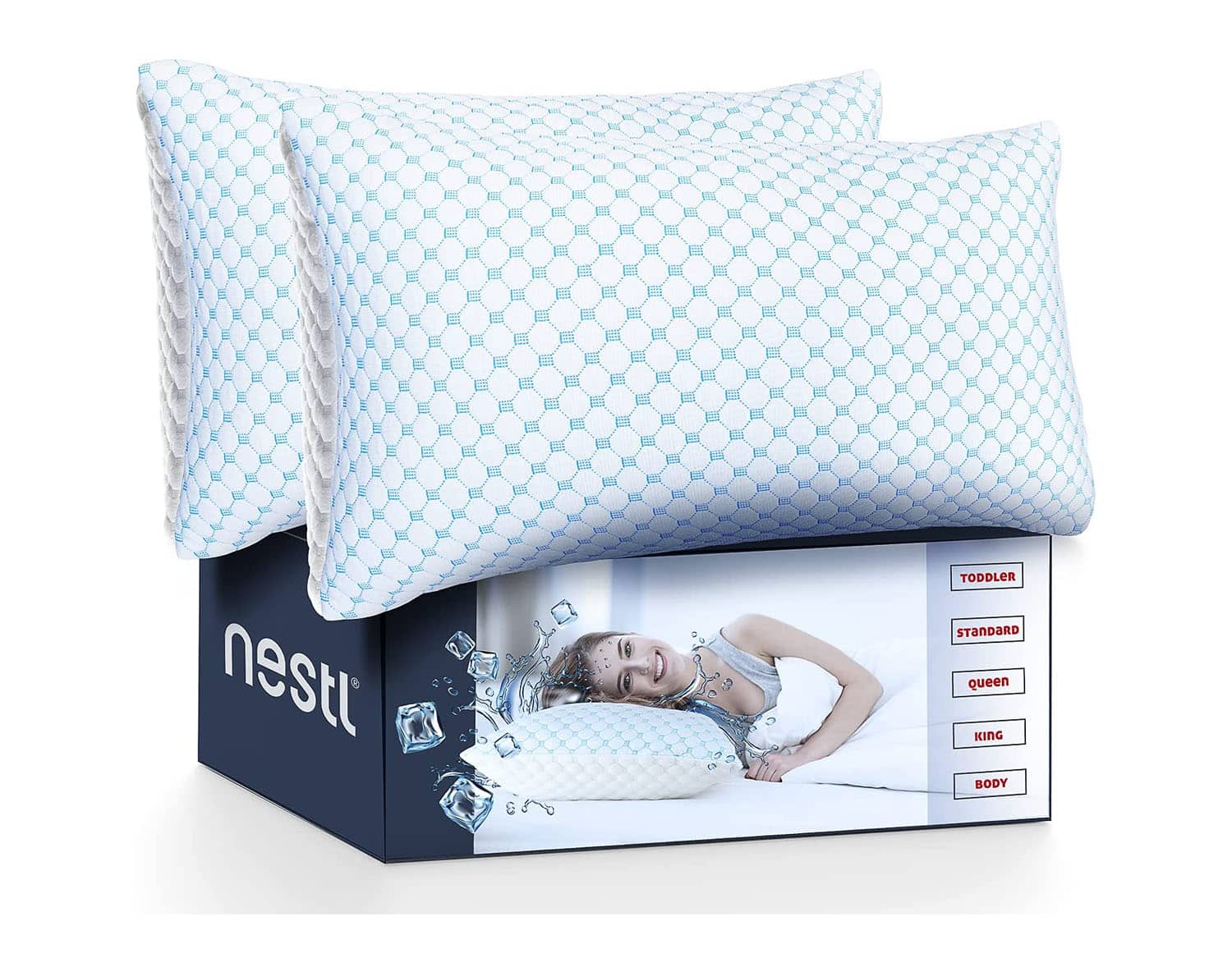 Nestl Cooling Pillow - King Size Set of 2